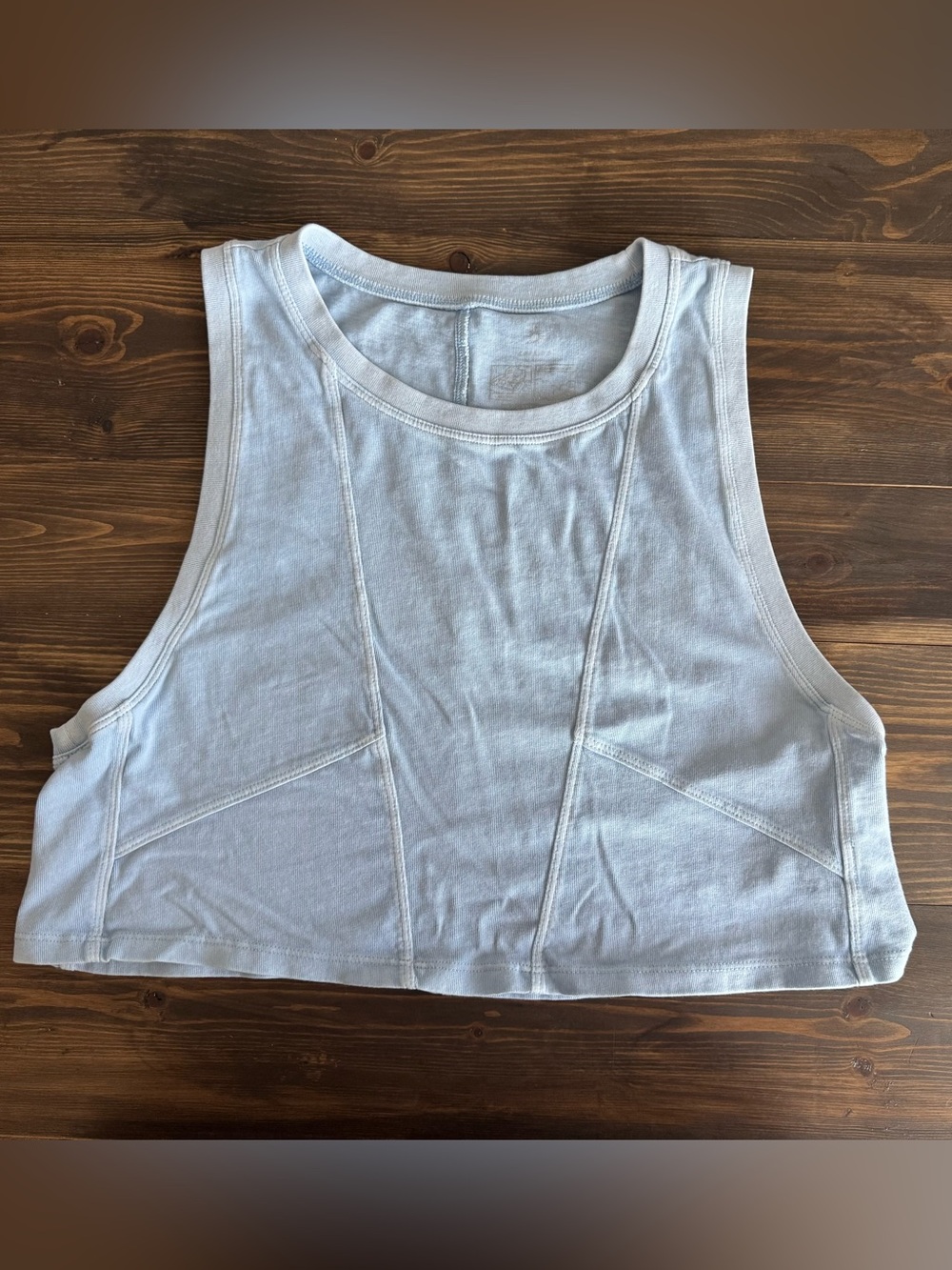 Women's Offline by Aerie Light Blue Cropped Tank Top